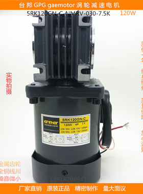 台邦GPG齿轮减速机马达涡轮电机电动机空心轴5RK120GN-NMRV-030