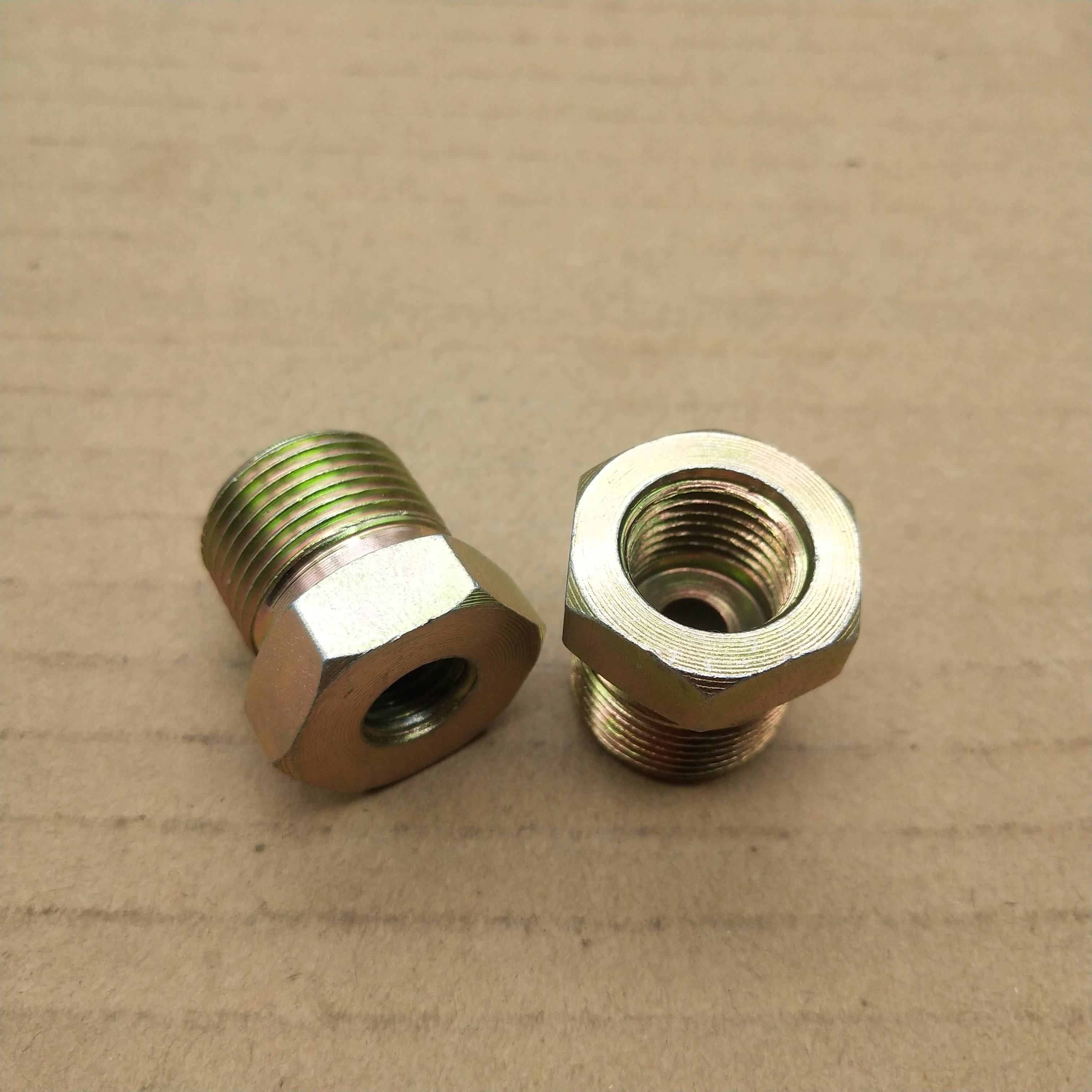 外丝M20*1.5&mdash;转内丝M10*1、12*1.5、1/8、7/16压力表铁接头