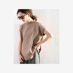 夏季 纯棉T恤女士22新款 纯色单穿打底上衣 立领短袖 日韩系宽松大码
