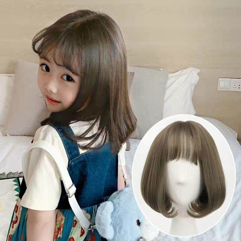 儿童假发婴儿公主宝宝Bobo头鲜花拱门