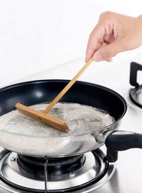 烙的刮板饼铛摊鸡蛋面糊长柄竹刮子面饼小吃煎饼果子工具滩刮板