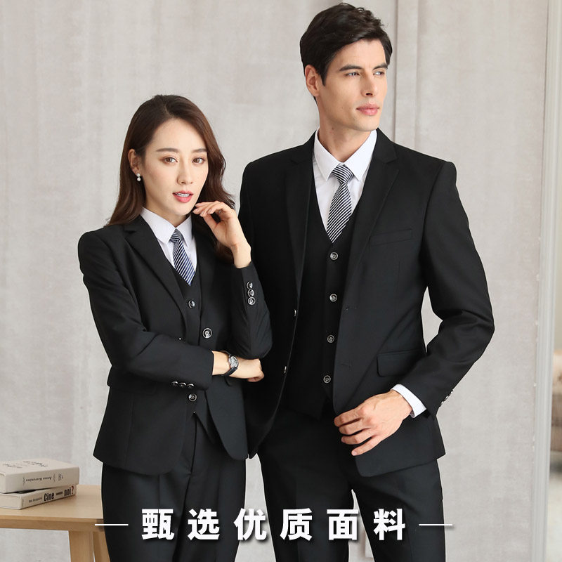 男女职业装同款西装套装