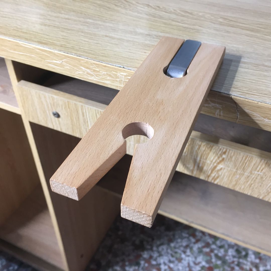 金工桌夹式台木固定免打