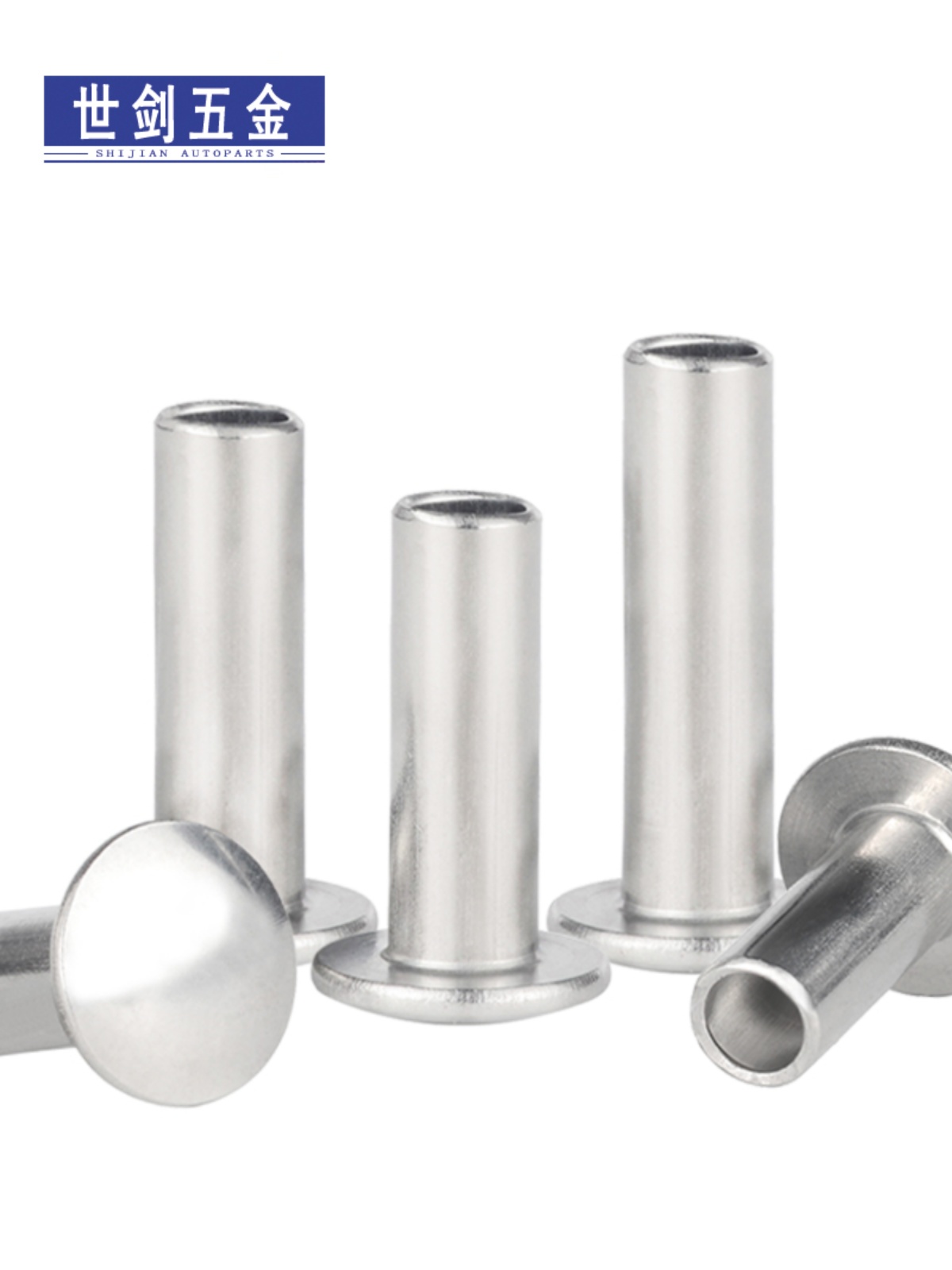 不锈钢半空心铆钉扁圆头