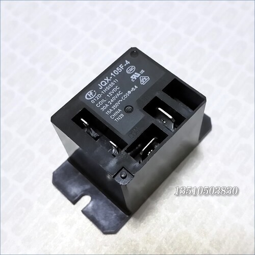 宏发HF JQX-105F-4 012D-1HS(551) 12V DC直流小型继电器开关 30A