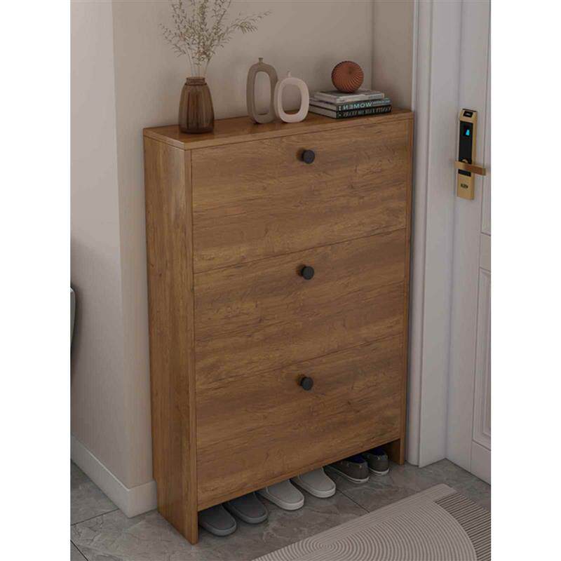 鞋柜实木超薄翻斗15cm家用门口大容量经济型省空间北欧简约玄关柜
