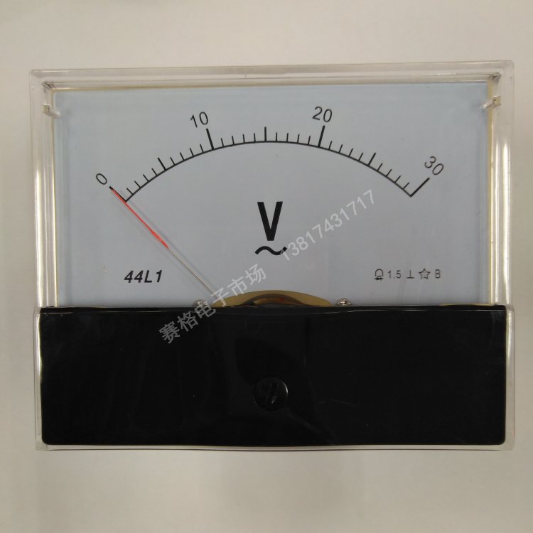 44L1 5V 10V 15V 30V    50V指针式交流电压表 面板表 电流电压表