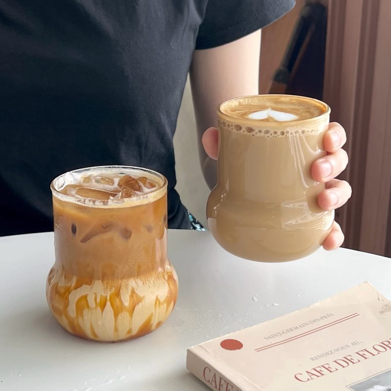 可爱圆底玻璃杯耐高温水