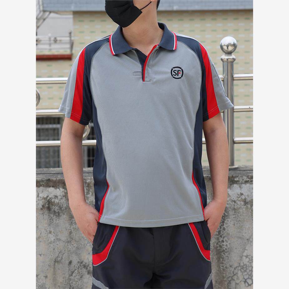 全新顺丰工作服夏季短袖20款顺丰速运快递员上衣老款灰色上衣