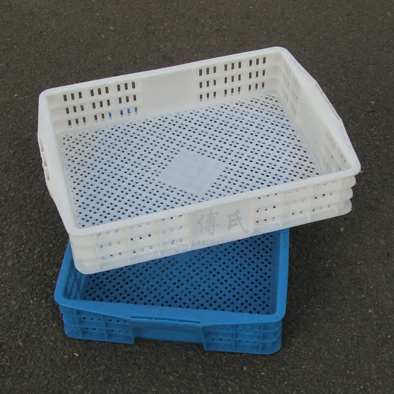 工厂直销加厚阀门筐收纳塑料周转筐 长方形海鲜筐豆腐筐桃子筐
