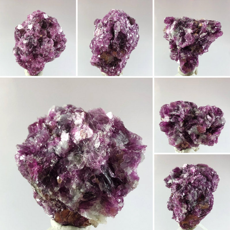 天然紫色云母原石水晶原矿物晶体奇石头收藏学生地质科普教学标本