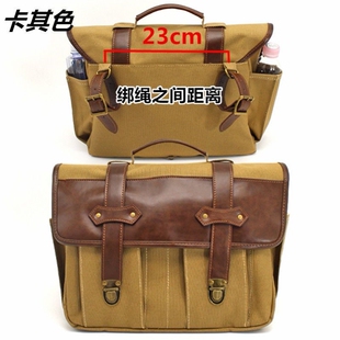 摩托车加厚防水帆布两侧边包自行车马鞍包骑士包摩托通用型旅行包