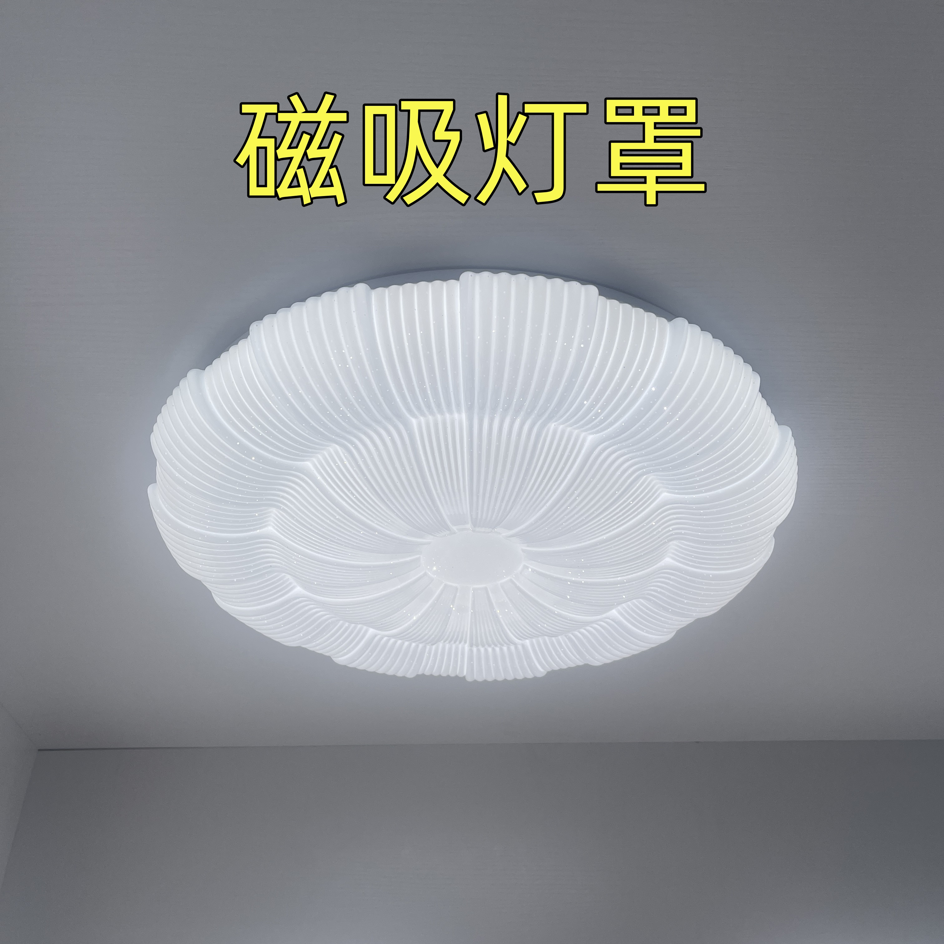 磁吸灯罩套件配件大全单独老式卧室替换圆形亚克力通用吸顶外壳