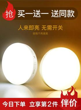 PIR Motion Sensor LED Night Light USB Rechargeable Lamp