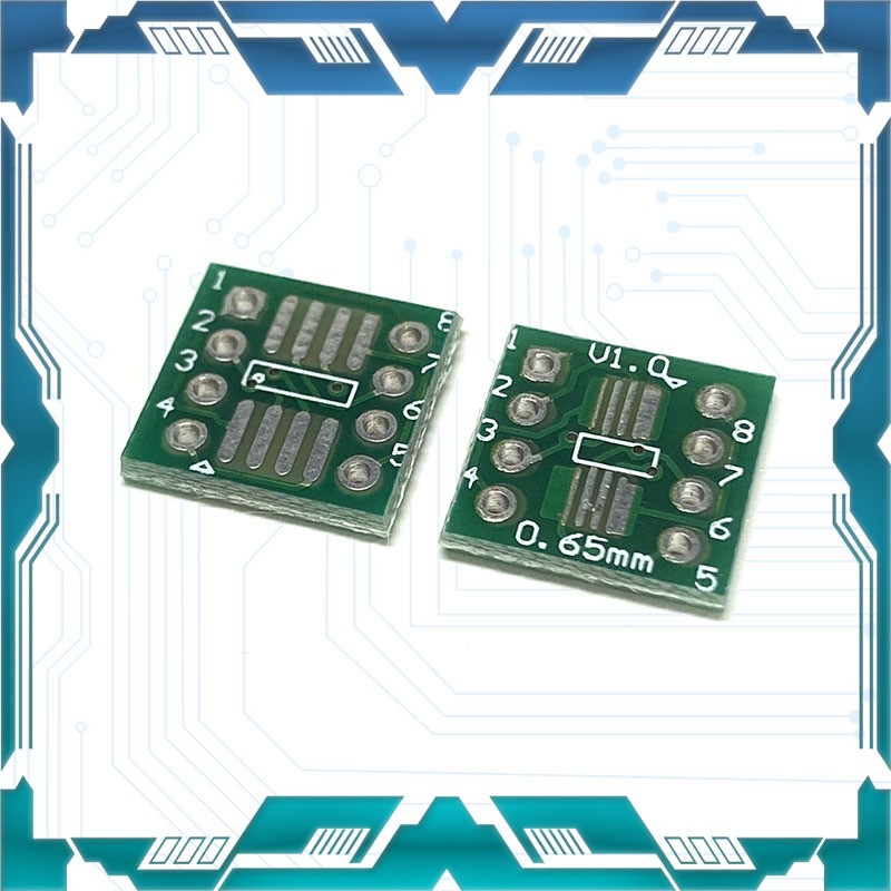 无铅 so/msop/tssop/soic/sop8转dip8 宽体 窄体 转接板PCB 8pin