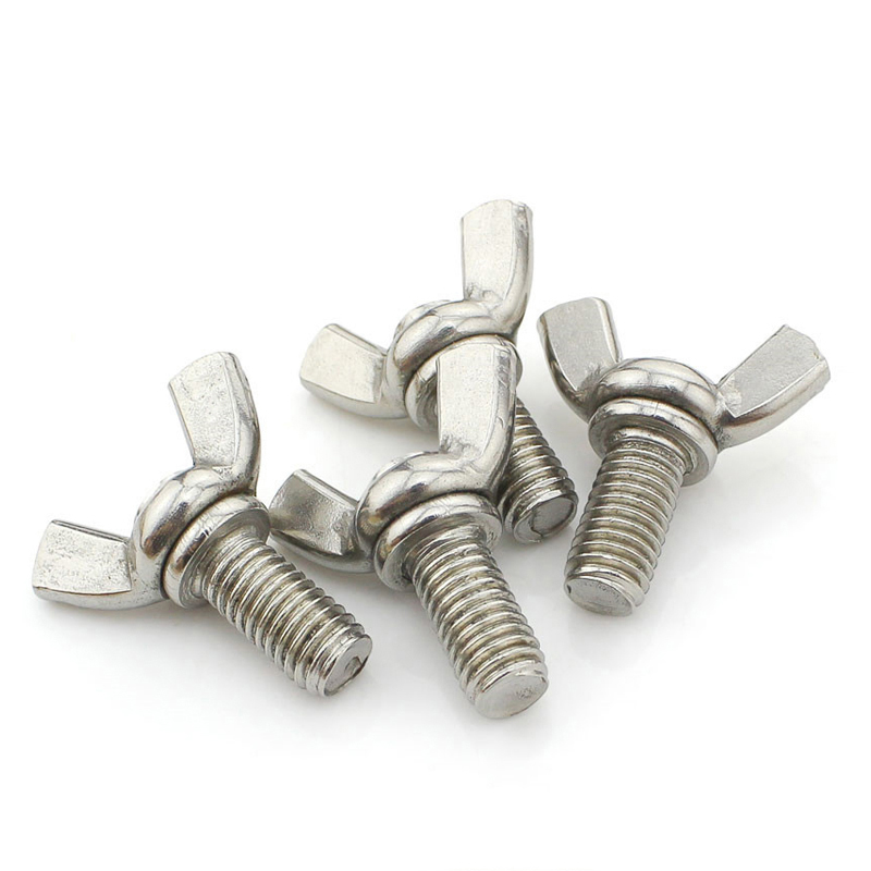 304不锈钢DIN316元宝手拧羊角蝴蝶型螺丝M4*x8x10x12x16x20x25