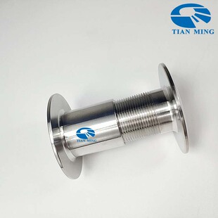 双片穿墙套管双丝对夹装饰环过棚套管装饰圈穿彩钢板304不锈钢