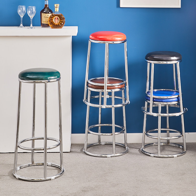 游戏厅凳子吧台椅子酒吧凳高脚凳简约现代手机柜台成人加高圆凳子