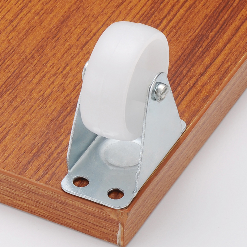 寸白色尼龙万向轮定花架