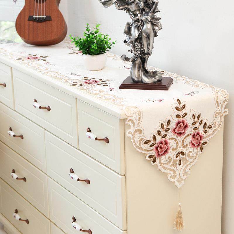简欧北欧欧式刺绣镂空桌旗餐垫茶几电视柜鞋柜巾盖布高档长条桌布,3C数码配件,USB多功能数码宝,淘宝优惠券,粉丝福利购,淘宝优惠卷