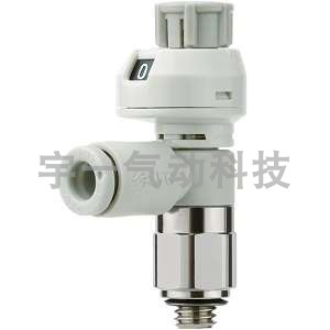 SMC原装AS1201FS1-M5E-04系列 带刻度速度控制阀 弯头型/万向型