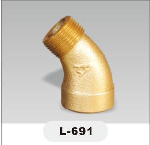 埃美柯691 45度内外丝弯头DN15（内有各种规格）