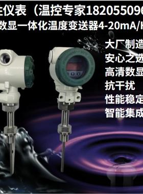 防爆数显一体化温度变送器4-20mA热电阻K热电偶PT100485通讯HART