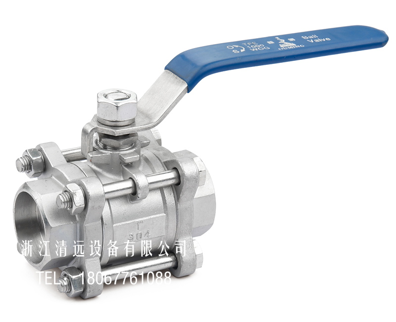 不锈钢片式球阀三承插焊