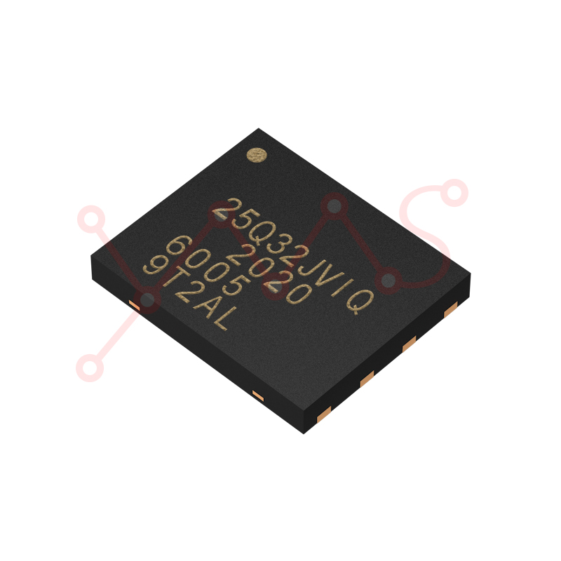 原装正品贴片 W25Q32JVZPIQ WSON-8 3V 32M-bit串行闪存芯片YMSIC