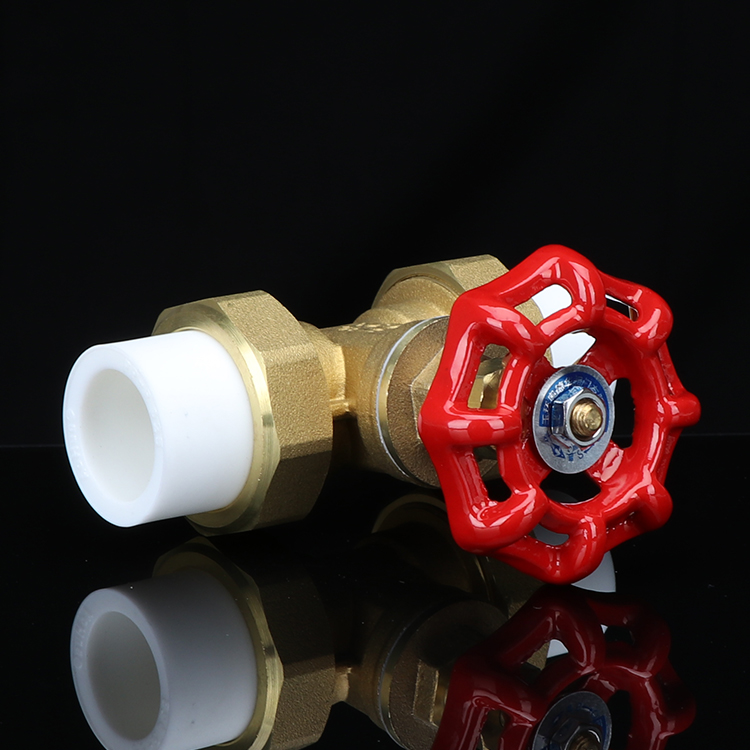 奥华PPR全铜闸阀 PPR阀门双头活接铜球阀热熔管阀门ppr25/6分闸阀
