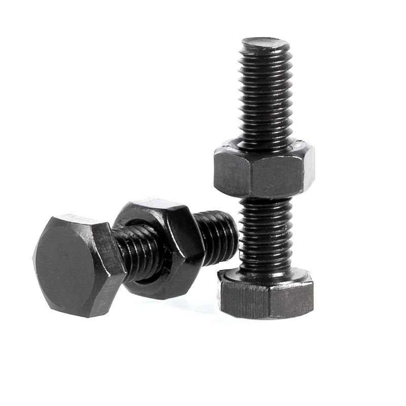 黑色不锈钢全牙外六角螺