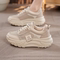 RED AND GREEN FLY POPULAR LITTLE WHITE SHOES WOMENS 2024 SUMMER NEW MESH BREATHABLE DADDY WOMENS SHOES ARE VERSATILE AND CASUAL SPORTS