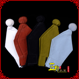 戏装 京粤剧戏曲盔帽书生帽家丁店小二八角帽武松帽 素罗帽