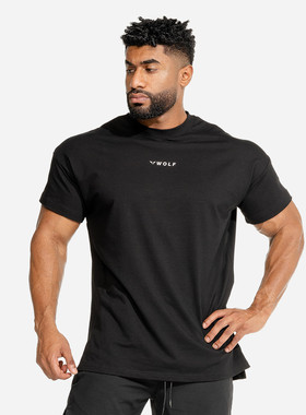 2022 summer sport loose t-shirt for men gym workout tee tops