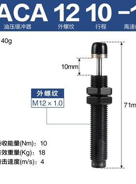 新款油压缓冲器ACA/ACJ0806/1007/1210/1412/1416/1416/3650现货