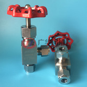 针阀压环仪表阀 160P双卡套角式 不锈钢卡套式 直角针形截止阀J94W