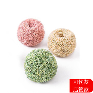 家用厨房洗碗洗锅刷擦锅纤维清洁钢丝球 去污干丝球 洗碗清洁刷