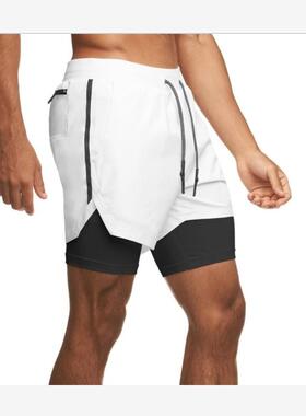 2021Men's Summer Fitness Pants Shorts男士健身五分运动裤短裤