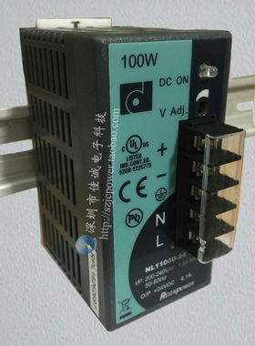 NL1100D-24导轨式开关电源100W24V4.1A现货正品台湾昂鼎REIGNPOER