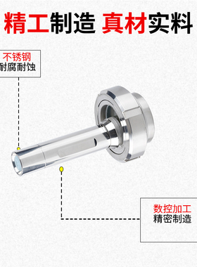 304不锈钢活接视镜灯卫生级焊接由任视灯102带LED手电筒活结视窗