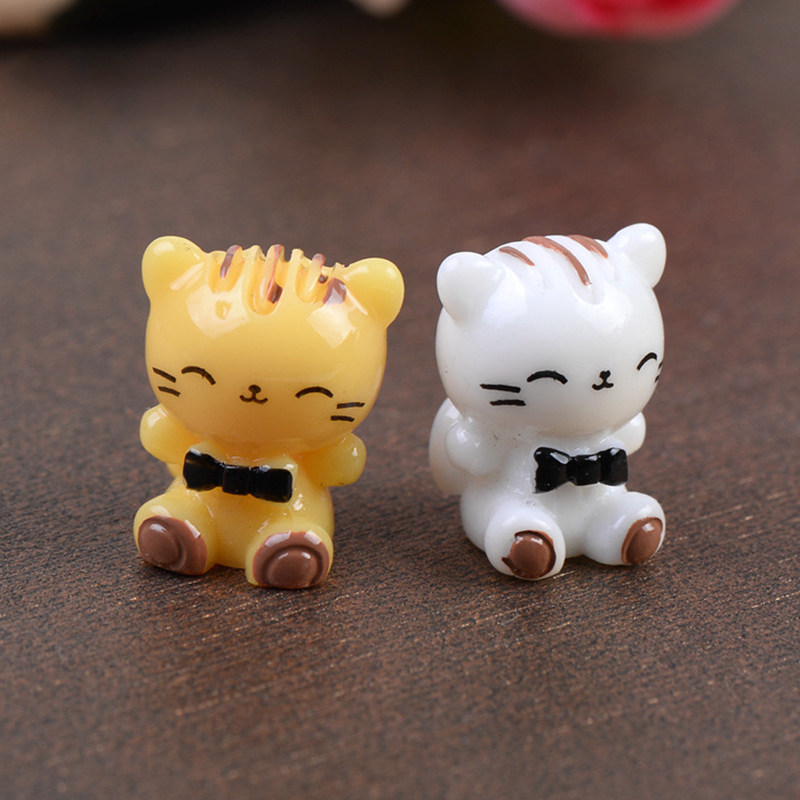 苔藓微景观树脂摆件微笑小猫造景公仔盆栽DIY装饰摆设拍照小道具