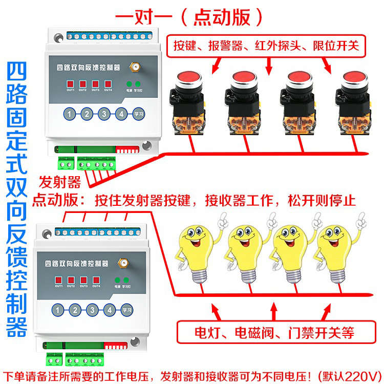 遥控开关报警器信号无线
