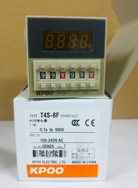 开普KPOO 双设定循环数显时间继电器 T4S-8F (DH48S-S/2Z) 双触点