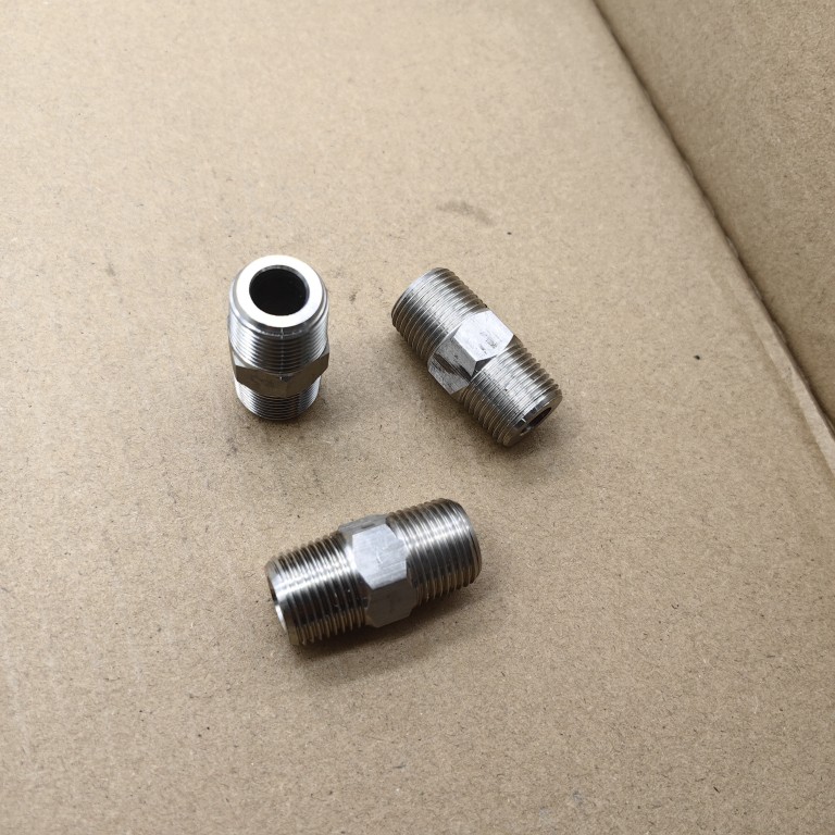 不锈钢液压接头双外丝平