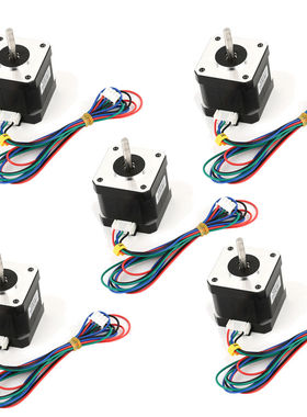 17 Stepper Motor Bipolar 84oz.in(42Ncm) lead 3D Printer 5PCS