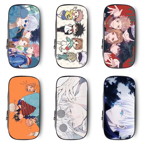 咒术回战五条悟高中初中小学生儿童文具大容量铅笔盒帆布拉链笔袋