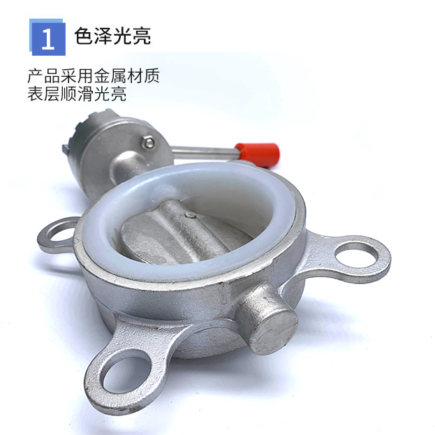 腾信不锈钢对夹式手动蝶