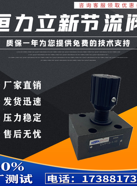 DVP10-1-10恒力立新液压节流阀DVP6/8/16/20/25/30 DRVP16-1-10