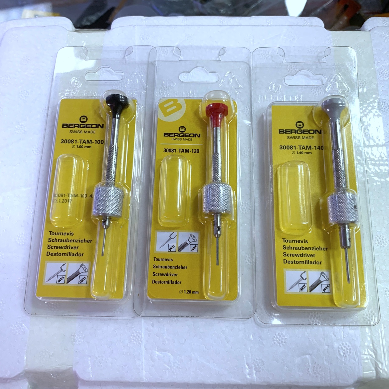 瑞士原装进口BERGEON 30081-TAM 一字螺丝刀 强力起子 加力螺丝批