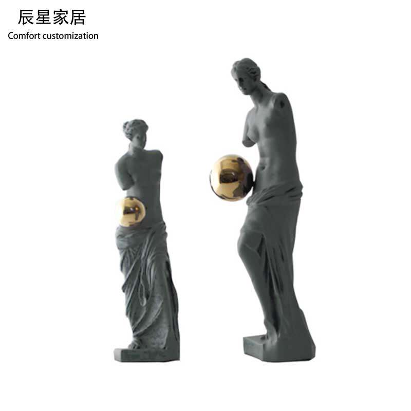 半身人像雕塑抽象人物摆件家居软装饰品树脂人雕像客厅茶几艺术品